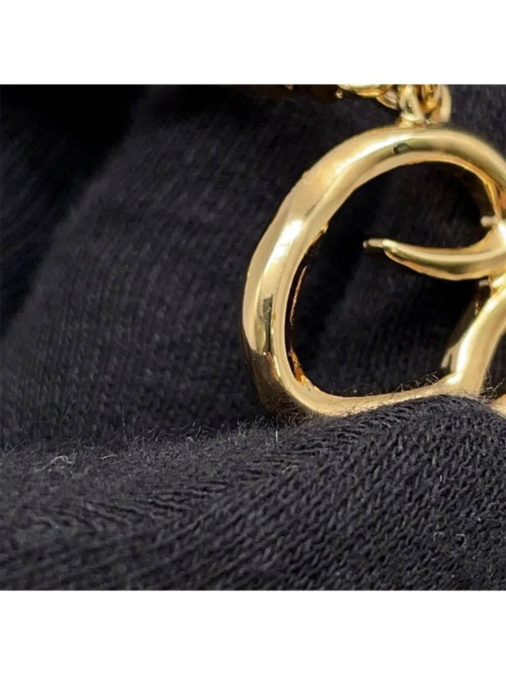 Chanel Necklace I Love CC Logo Rhinestone S Long